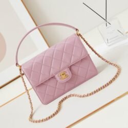 CHANEL Calfskin Shoulder Bag Crossbody Bag Handbag