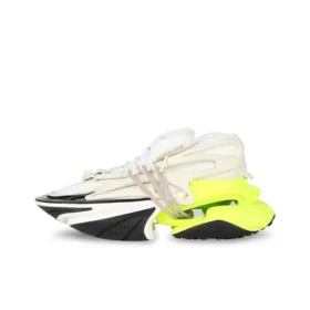 BALMAIN Unicorn Low-top Black white and green