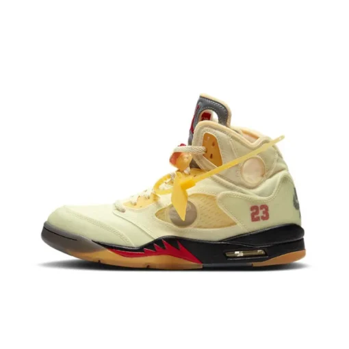 OFF-WHITE x Air Jordan 5 “Sail” DH8565-100