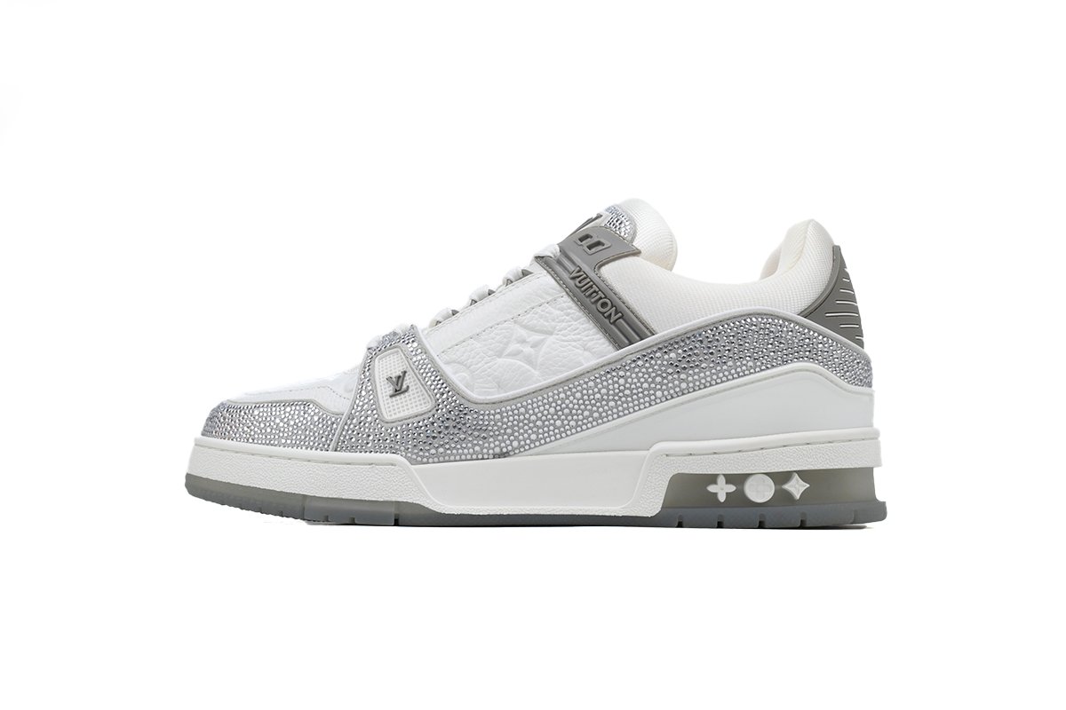 LOUIS VUITTON Trainer Low Top Skateboard Shoes Men's Women's crystal