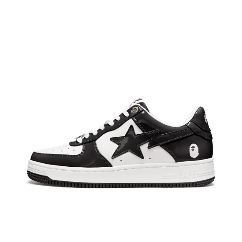 A Bathing Ape Bape Sta Low Black White 2 color