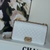 CHANEL Handbag Lambskin & Ruthenium Finish Metal