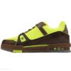 LOUIS VUITTON Trainer Low Top Skateboard Shoes Men's Women's crystal Yellow