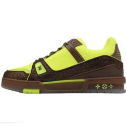 LOUIS VUITTON Trainer Low Top Skateboard Shoes Men's Women's crystal Yellow