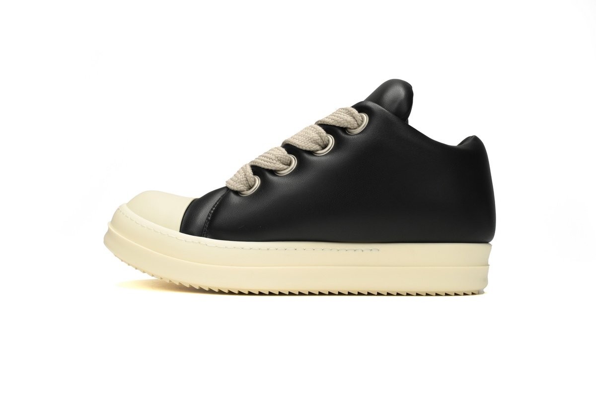 RICK OWENS Black Bread black calfskin shoes