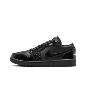 Air Jordan 1 Low Se Patent Elephant Black  HJ7743-010