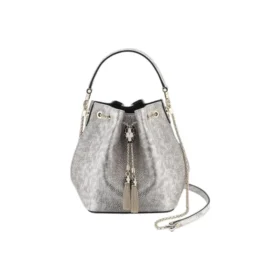 Bvlgari Women Bucket Serpenti Forever in Black Calf Leather 6 color