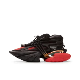 BALMAIN Unicorn Low-top  Black Red