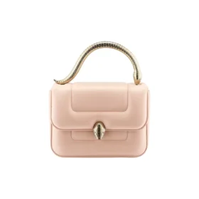 BVLGARI Mary Katrantzou X BVLGARI Textured Lambskin One Shoulder Handbags pink