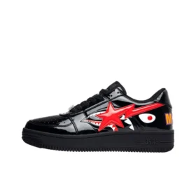 A Bathing Ape Bape Sta Low Black Shark