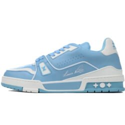 LOUIS VUITTON Trainer Low Men's Sneakers Shoes Blue