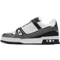 LOUIS VUITTON Trainer Low Top Skateboard Shoes Men's Women's crystal