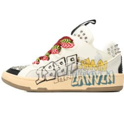 Lanvin Curb Sneaker Leather Sneakers Women's Men's Shoes Graffiti
