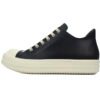 Rick Owens Low 'Black Milk' cowhide shoes