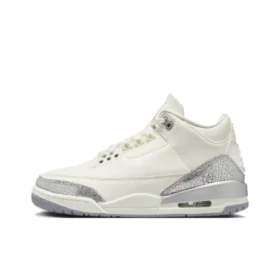a Air Jordan 3  Sail Metallic Silver CK9246-100