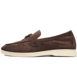 Loro Piana Summer Walk Loafers Men's Dress shoes  Deep Brown