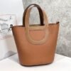 HERMES In The Loop Clemence Calfskin Vegetable Basket Pig Nose Bucket Bags