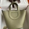 HERMES In The Loop Clemence Calfskin Vegetable Basket Pig Nose Bucket Bags