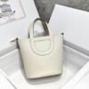 HERMES In The Loop Clemence Calfskin Vegetable Basket Pig Nose Bucket Bags