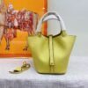 HERMES Picotin Lock Cow Leather Basket Bag, Bucket Bag, Handbag 18/22