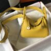 HERMES Lindy Clemence Bullock Leather Handbag, Shoulder Bag