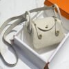 HERMES Lindy Clemence Bullock Leather Handbag, Shoulder Bag