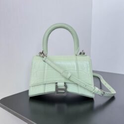 Balenciaga Crocodile Embossed Hourglass Top Handle handbag