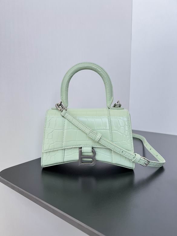 Balenciaga Crocodile Embossed Hourglass Top Handle handbag