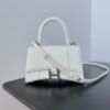 Balenciaga Hourglass Cow Leather Hourglass Bag, Handbag, Crossbody Bag  White