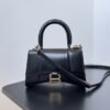 Balenciaga Hourglass Cow Leather Hourglass Bag, Handbag, Crossbody Bag black
