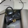 Balenciaga Crocodile Embossed Hourglass Top Handle handbag