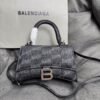 Balenciaga Embossed Hourglass Top Handle handbag Denim