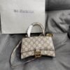 Balenciaga Gucci Crocodile Embossed Hourglass Top Handle handbag