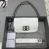 Balenciaga BB SOFT Cow Leather One Shoulder Handbag , Handbag white