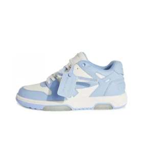 OFF-WHITE Out Of Leather Sneakers Men's Shoes Blue White