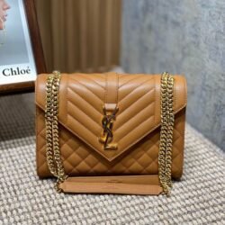 YSL SAINT LAURENT Calfskin Crossbody Bag, Shoulder Bag