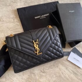 YSL SAINT LAURENT Calfskin Crossbody Bag, Shoulder Bag