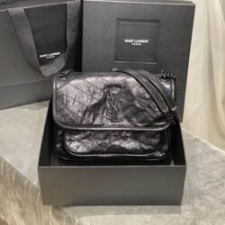 YSL SAINT LAURENT Niki Chain Strap Bag Lambskin shoulder bag