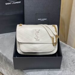 YSL SAINT LAURENT Niki Chain Strap Bag Calfski shoulder bag