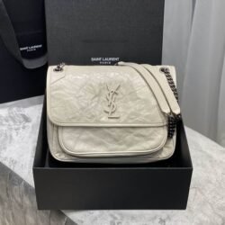 YSL SAINT LAURENT Niki Chain Strap Bag Calfski shoulder bag