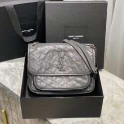 YSL SAINT LAURENT Niki Chain Strap Bag Calfski shoulder bag
