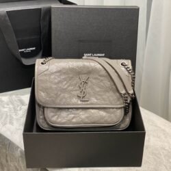 YSL SAINT LAURENT Niki Chain Strap Bag Calfski shoulder bag