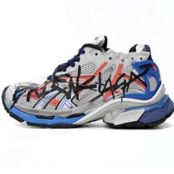 Balenciaga Runner White And Blue Printing