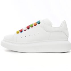 Alexander McQueen Oversized Sneaker men's women's shoes  Colored Ribbon