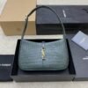 YSL SAINT LAURENT  Calf Leather Shoulder Bag Hobo Bag
