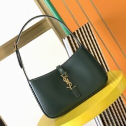 YSL SAINT LAURENT smooth Calf Leather Shoulder Bag Hobo Bag