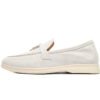 Loro Piana Summer Walk Loafers Men's Dress shoes Rice White