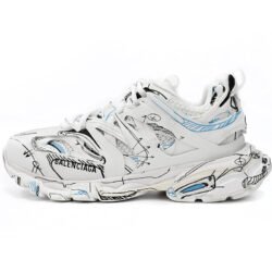 Balenciaga Runner Sneakers Track Sneaker 'White Blue'
