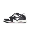 OFF-WHITE Out Of Leather Sneakers Men's Shoes  Black And White Pandas