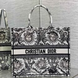 DIOR Embroidery Tote Bag Shopping Bag Handbag L 4 color